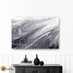 Fotodrobė "Silver fluid art" Fotodrobės interjerui | Colorbee.lt